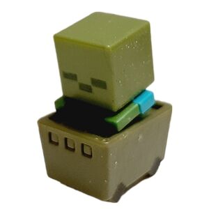 🍒4 for $20🍒 Minecraft Minecart Zombie in a Cart Mini Action Figure Kids Toy